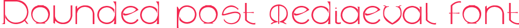 Rounded post-mediaeval font
